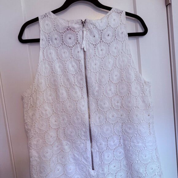 Ruby Rd White Eyelet Shift Dress Size 14 - Picture 3 of 4